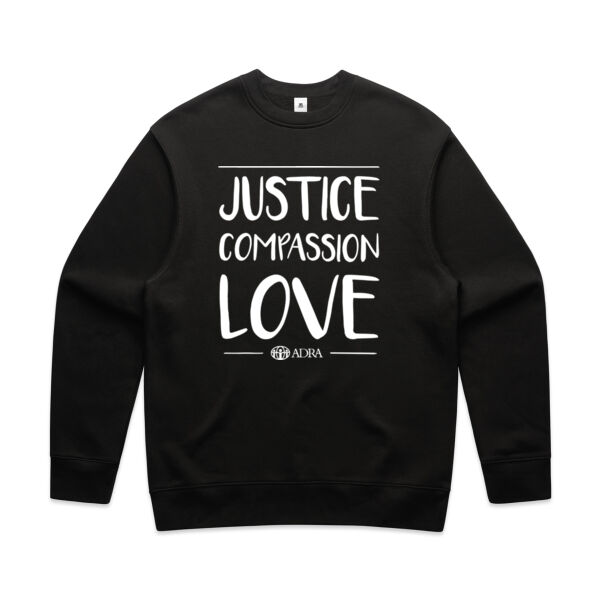 Justice | Compassion | Love - AS Colour Mens Relax Crew Thumbnail