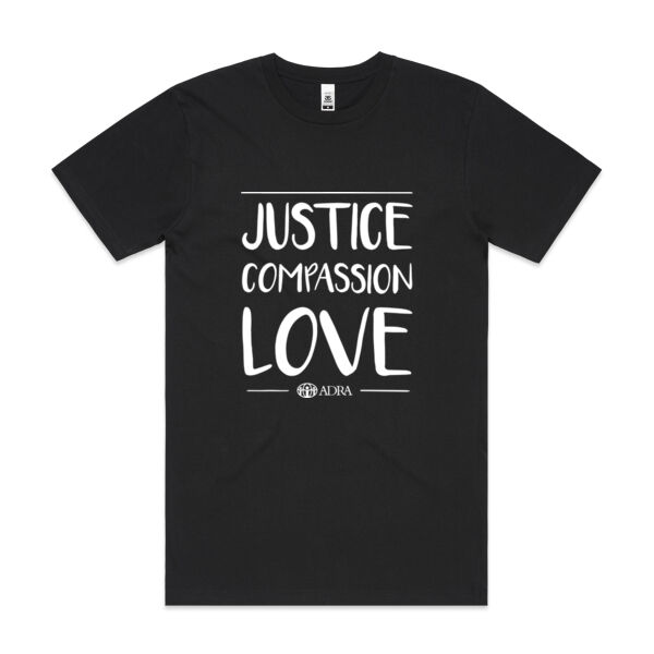 Justice | Compassion | Love - AS Colour Mens Block T shirt Thumbnail